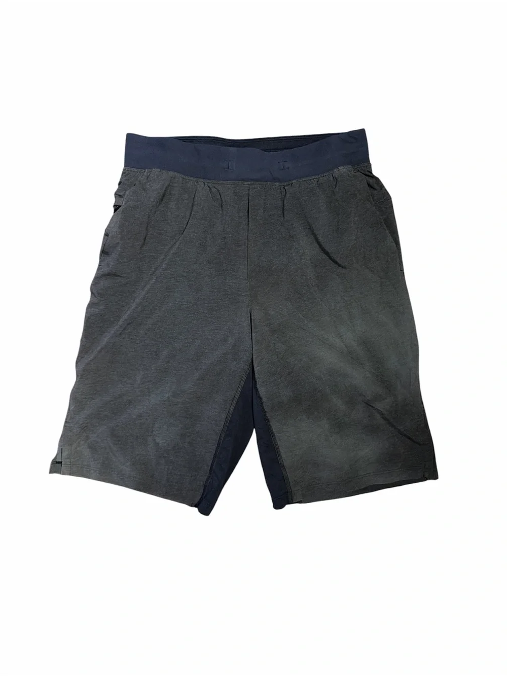 Lululemon Men’s 9” Shorts Size Small Gray Navy Blue Athletic Gym Training